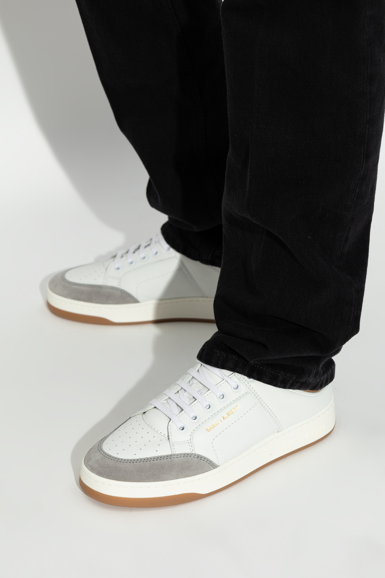 スニーカー SAINT LAURENT 'SL/61' sneakers White SAINT LAURENT - SL/61 Mesh and Leather Sneakers - White